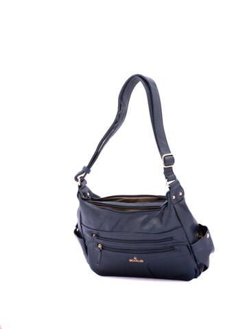 Borsa a spalla 'Borsa a Spalla Donna Ecopelle - Zip e Tasche Multiple' di B. Cavalli in blu