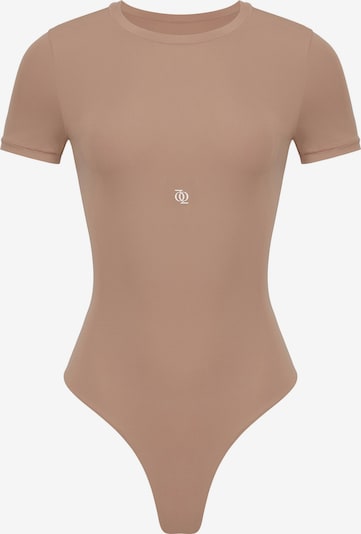 GOD SAVE QUEENS Bodi 'Second Skin T-Shirt Bodysuit' veličine S u svijetlosmeđa, Pregled proizvoda