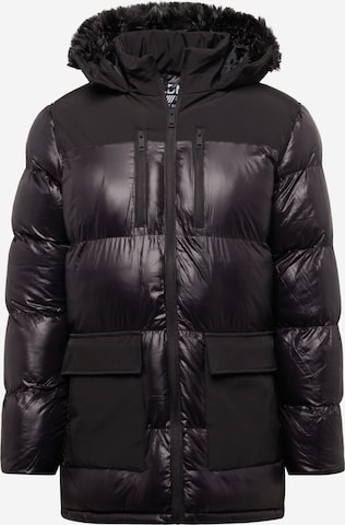 BRAVE SOUL Winter Jacket 'BARRAS' in Black: front