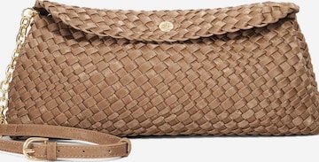 Dune LONDON Clutch in Braun: Vorderseite