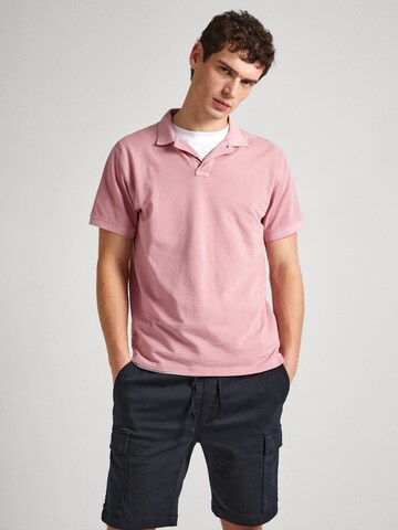 Pepe Jeans Shirt 'NEW OLIVER' in Roze: voorkant