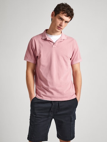 Pepe Jeans Тениска 'NEW OLIVER' в розово: отпред