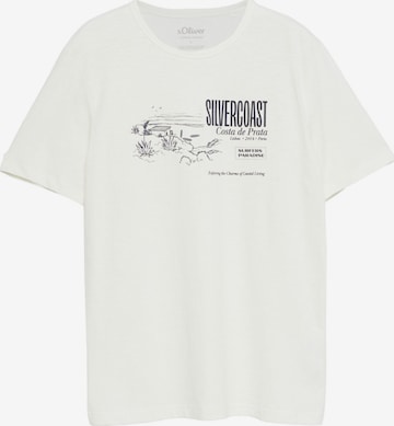 s.Oliver Shirt 's.Oliver - Heren t-shirt' in Wit: voorkant