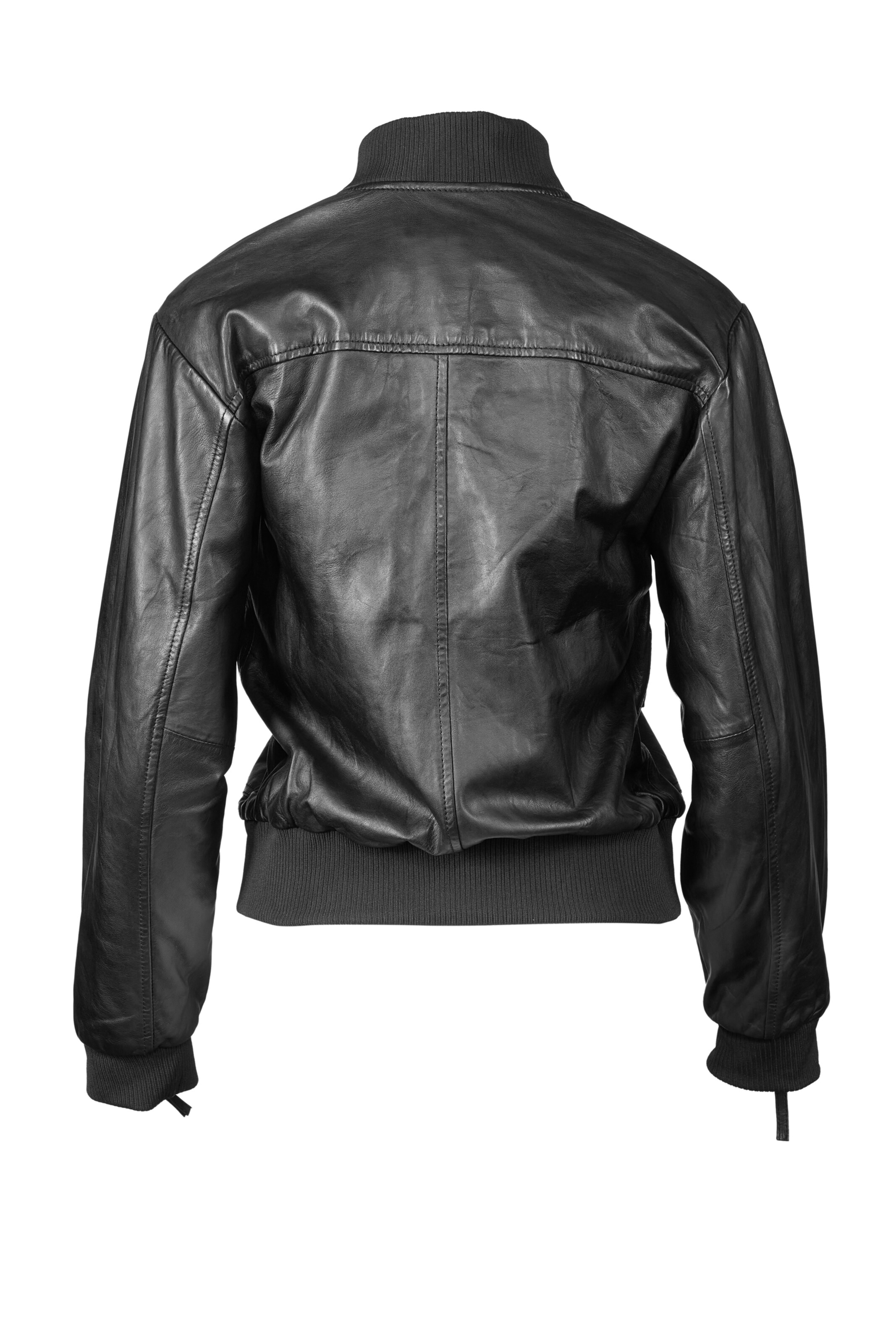 Apple of Eden Lederjacke AOE-143 in Schwarz
