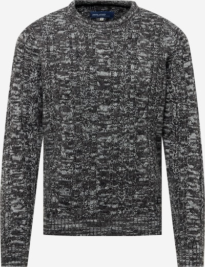 BLEND Pullover in dunkelgrau / weiß, Produktansicht