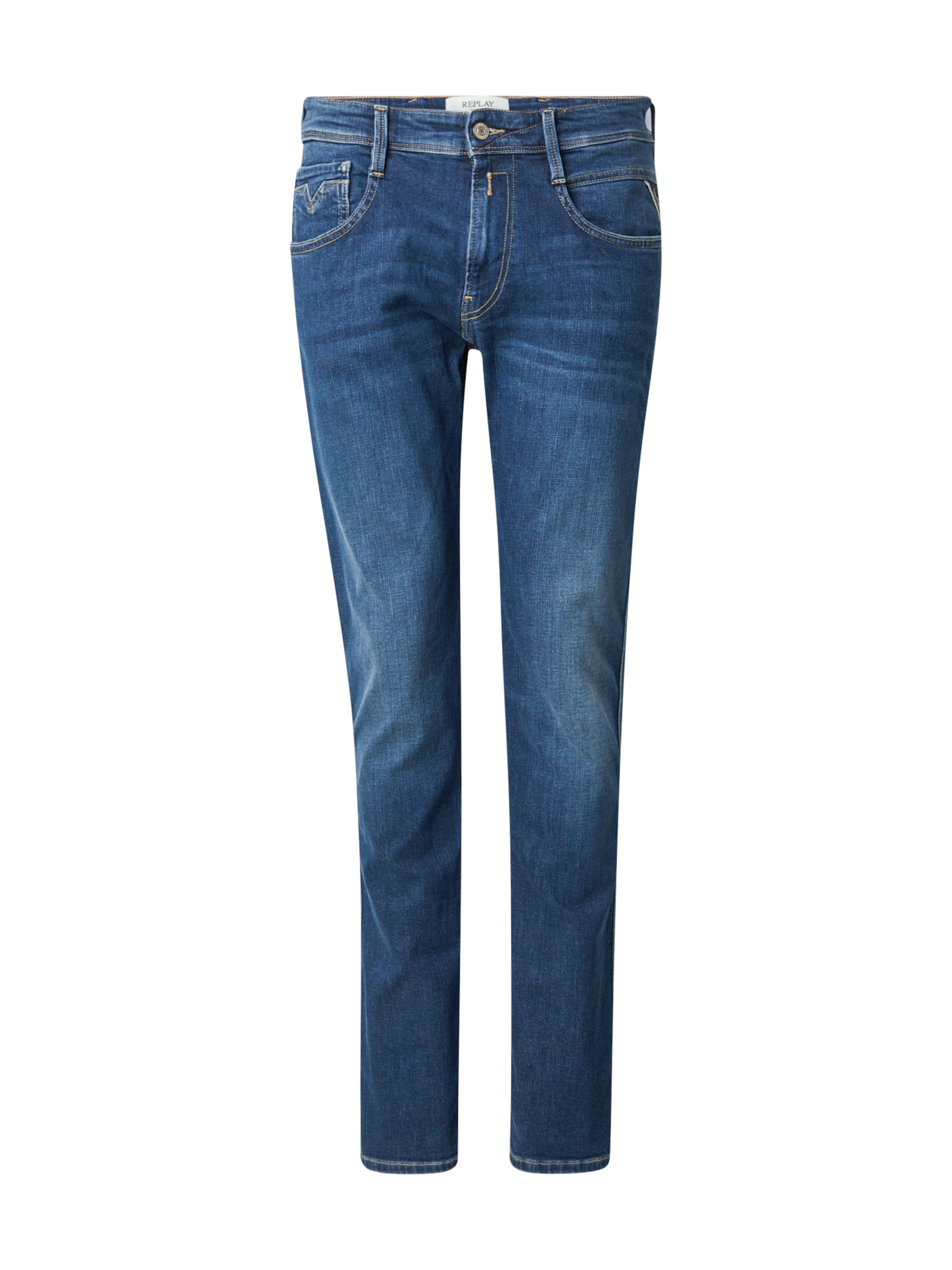 REPLAY - Slimfit Calças de ganga 'ANBASS' em azul: frente