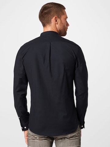 Lindbergh Slim Fit Hemd in Schwarz