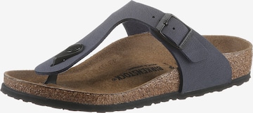 Claquettes / Tongs BIRKENSTOCK en bleu : devant