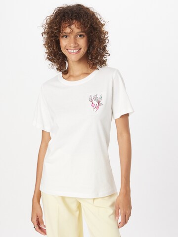 ESPRIT T-shirt i vit: framsida