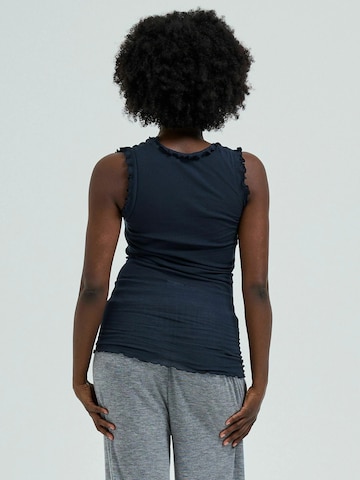 Seamless Basic Top 'Flounce' in Zwart