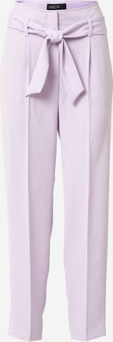 Marc Cain Regular Pleat-Front Pants in Purple: front