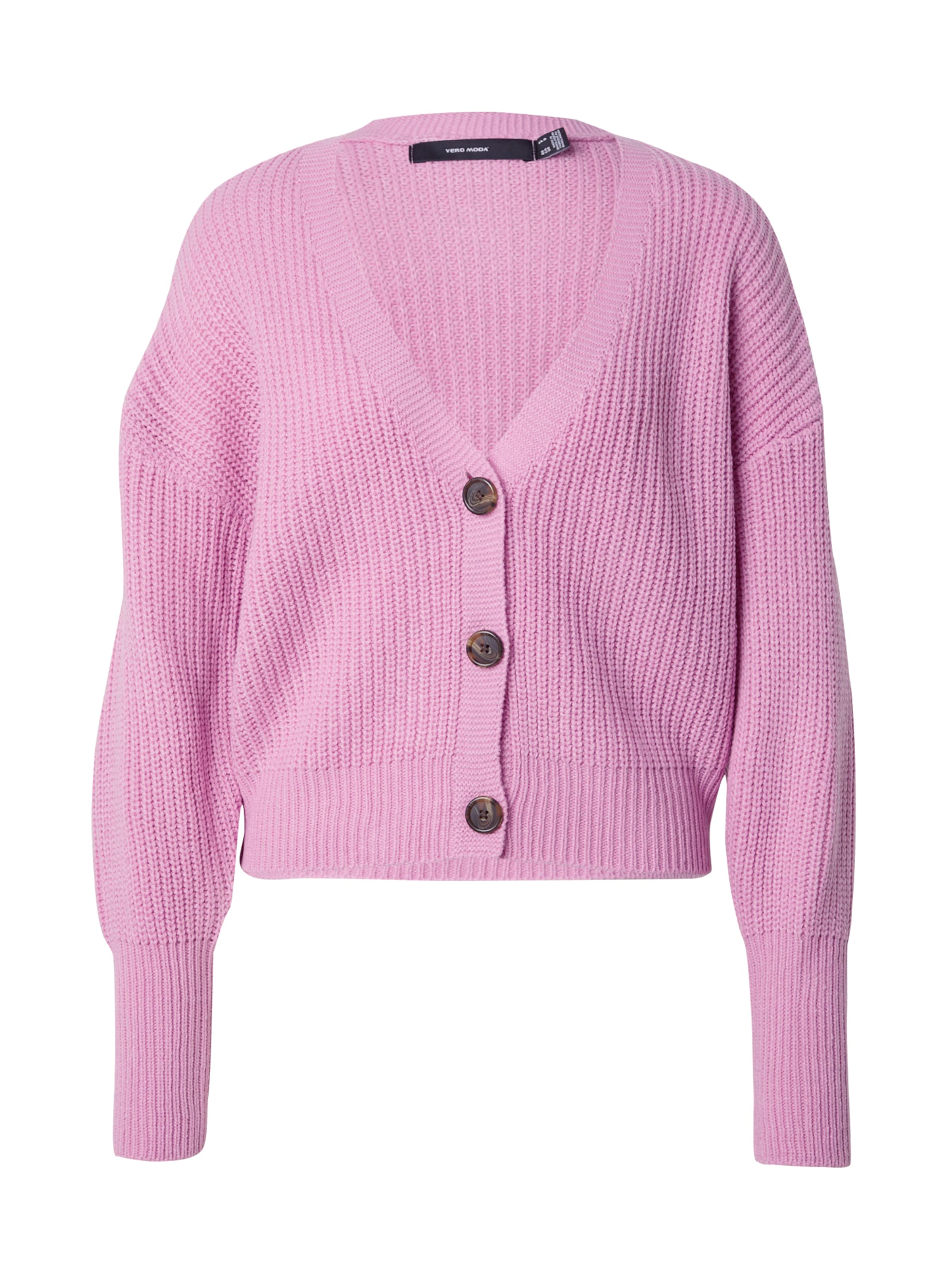 VERO MODA Knit cardigan 'Lea' in Pink: front