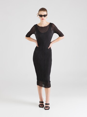 BOSS - Vestido 'Evibini' en negro: frente