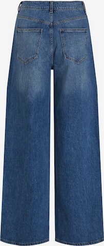 VILA - Perna larga Calças de ganga em azul