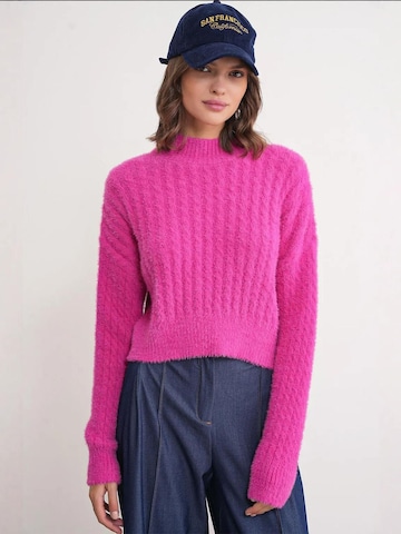 Pullover di MixRay in rosa: frontale