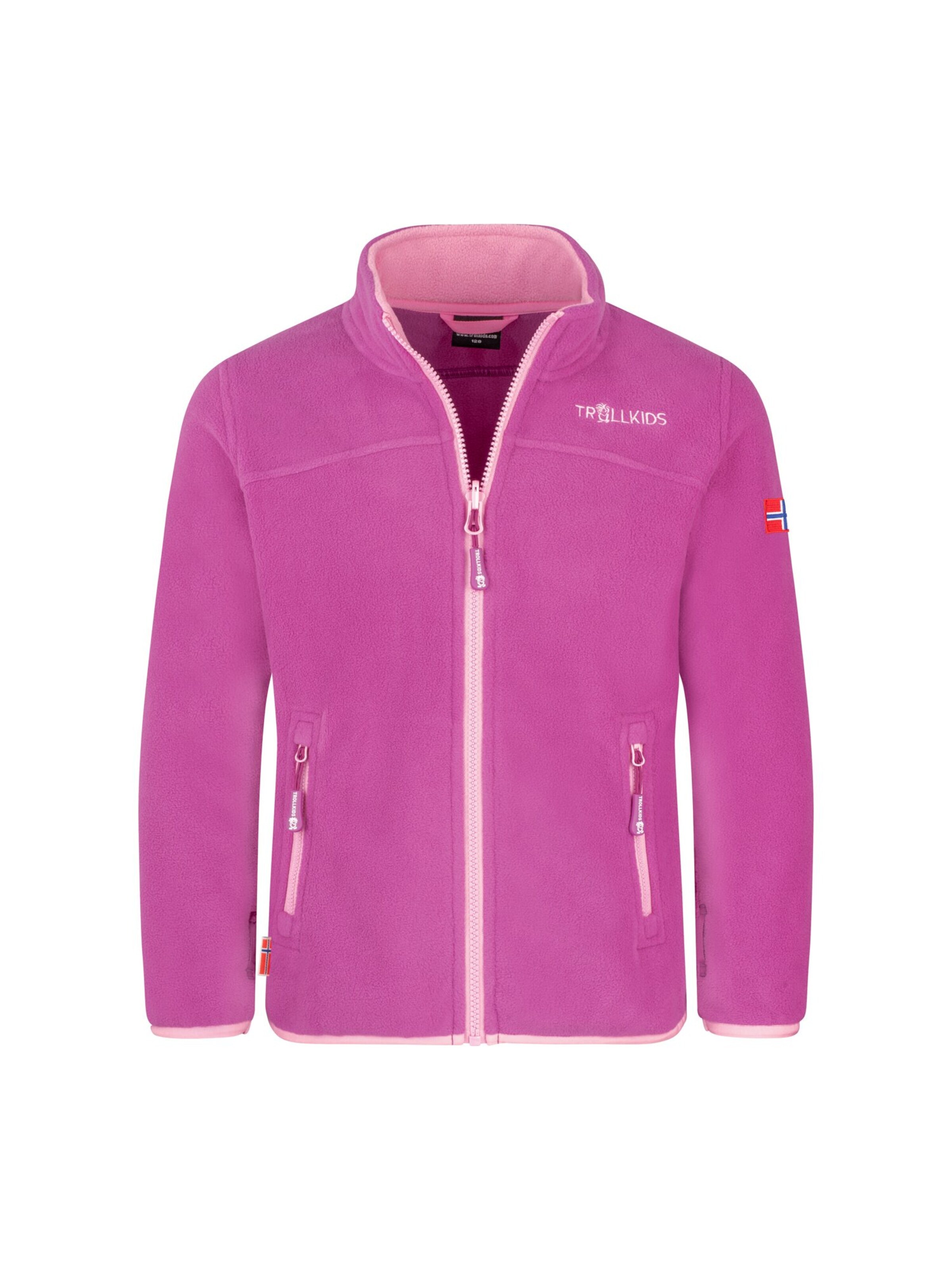 TROLLKIDS Fleece Jacket in Purple: front