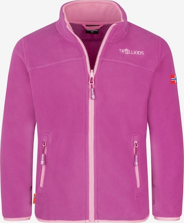 TROLLKIDS Fleece Jacket in Purple: front