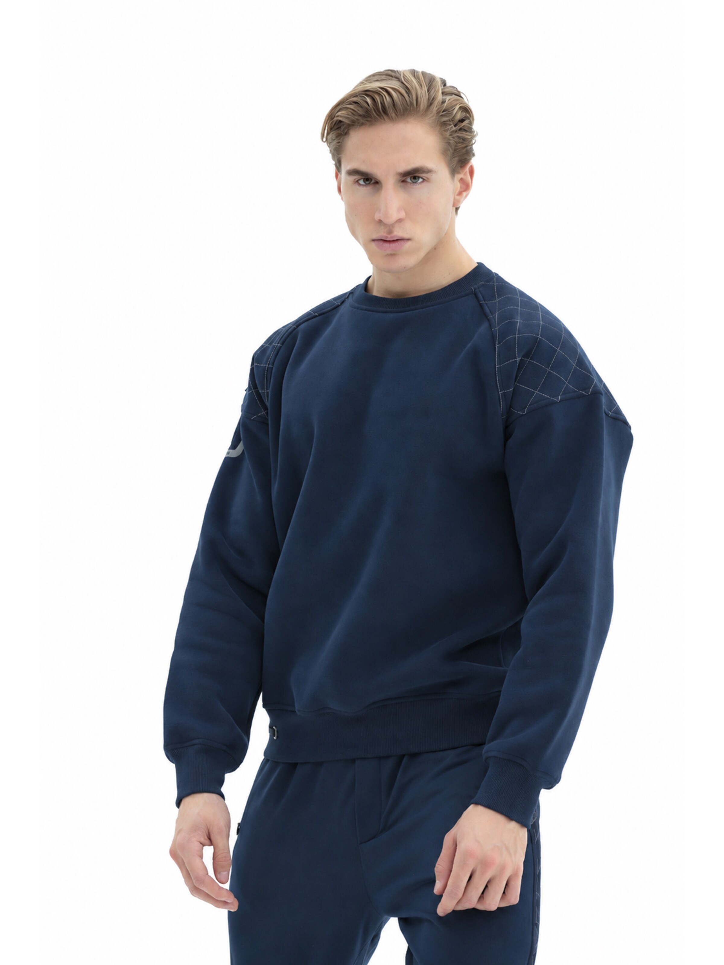 SCR. Sweatshirt 'BIMO' i blå