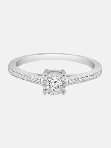 Diamant Exquis Ring in Zilver: voorkant