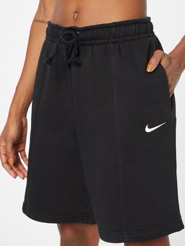 Nike Sportswear - Perna larga Calças em preto