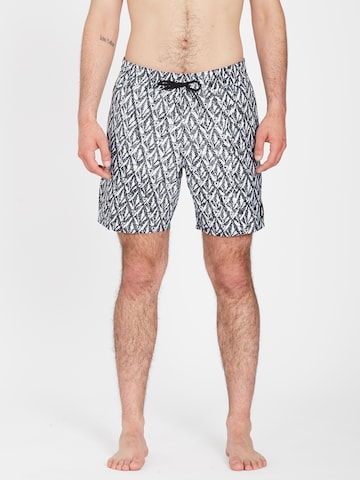 Shorts de bain 'Hager' Volcom en blanc : devant