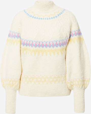 River Island Sweater in Beige: front