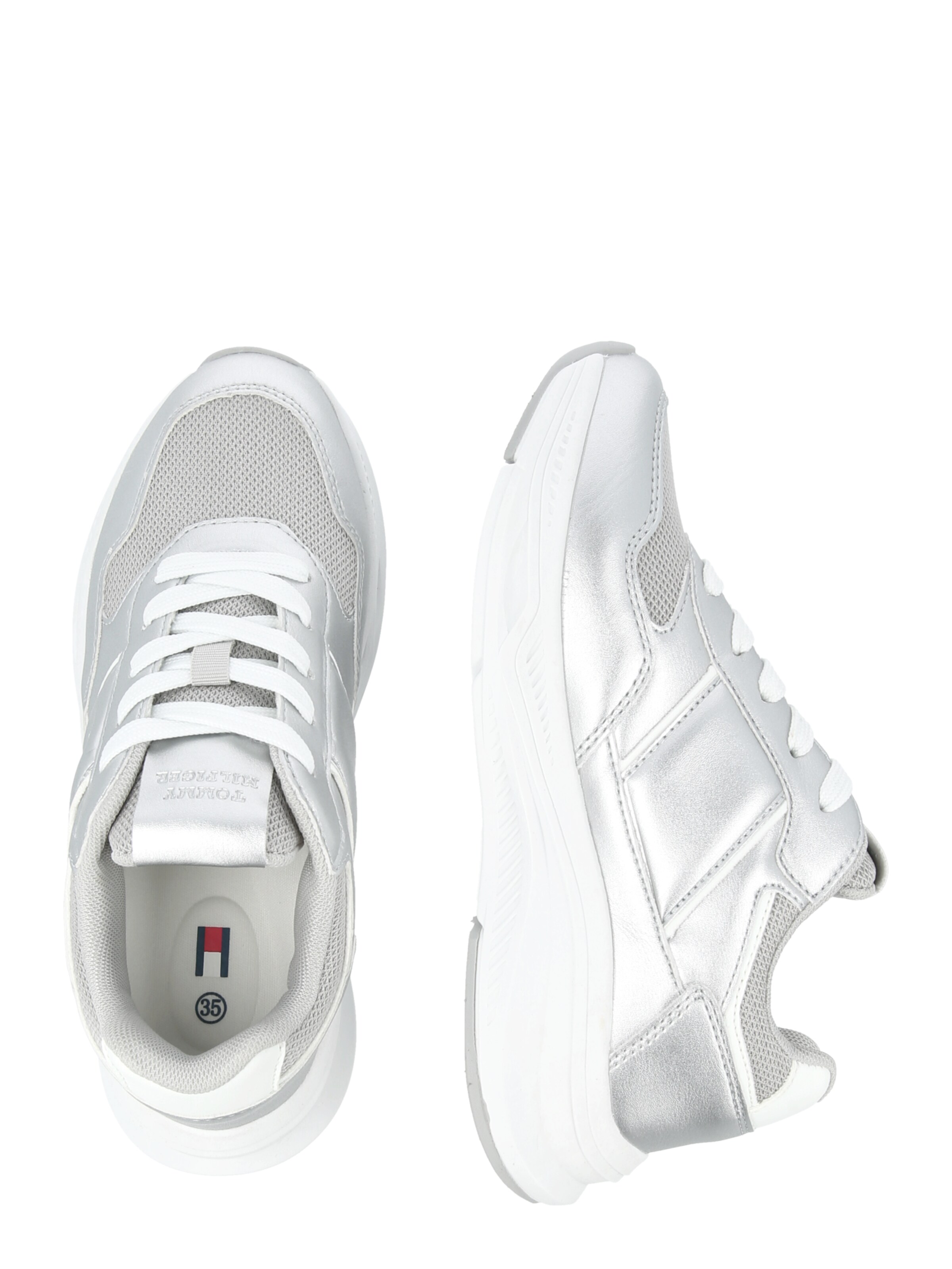 TOMMY HILFIGER Σνίκερ 'DALIA' σε ασημί