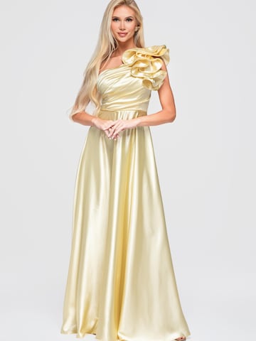Ombre Abendkleid‌‌‌‌‌‌‌‌‌‌ in Gelb: Vorderseite