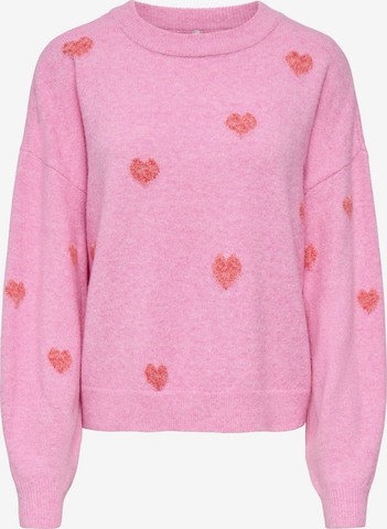 ONLY Pullover 'ONLRICA' in Pink: Vorderseite