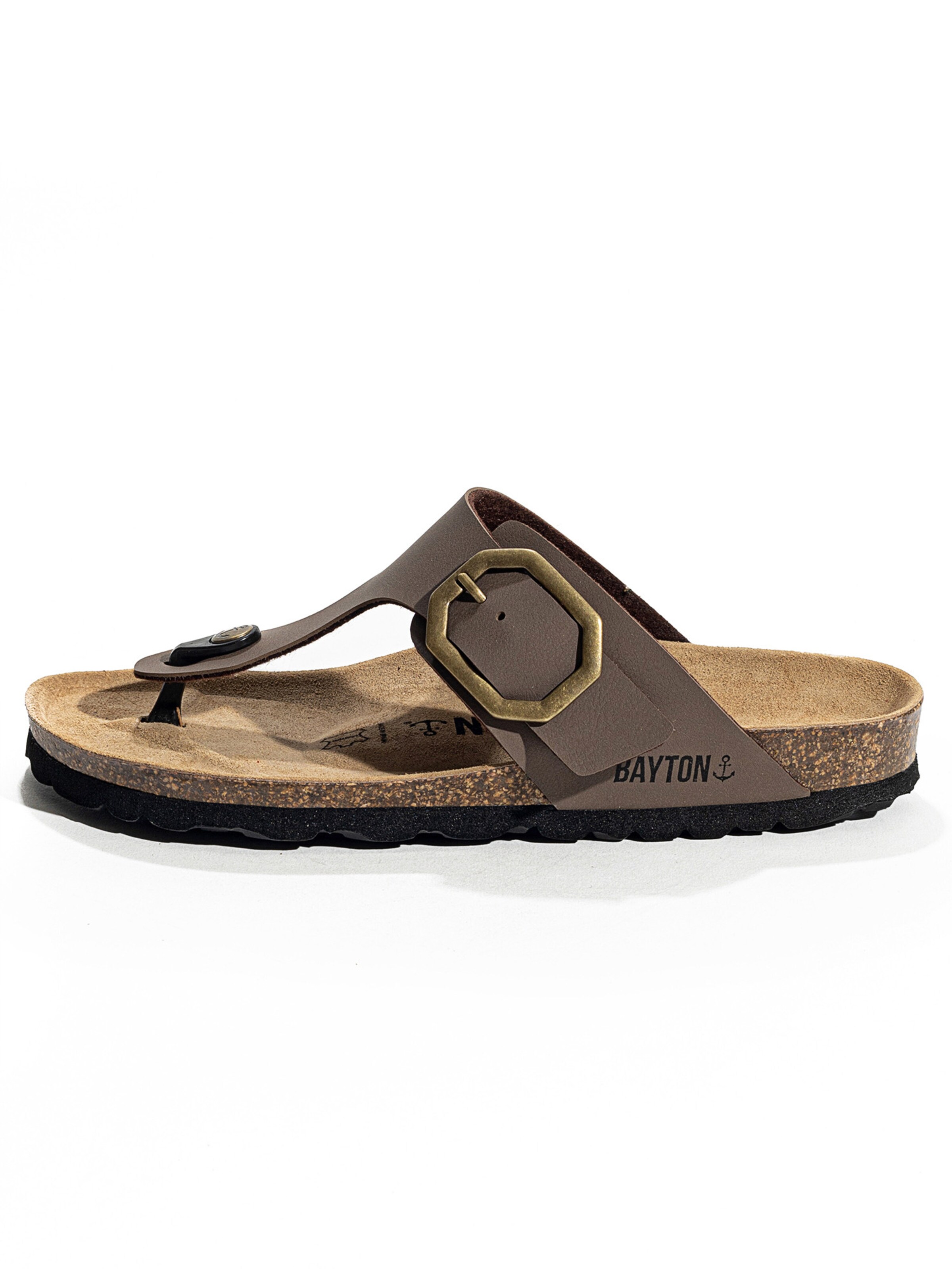 Bayton T-bar sandals 'Mercure' in Brown: front