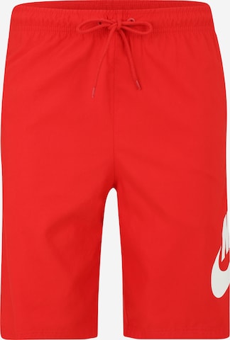 Nike Sportswear Штаны 'Club' в Красный: спереди