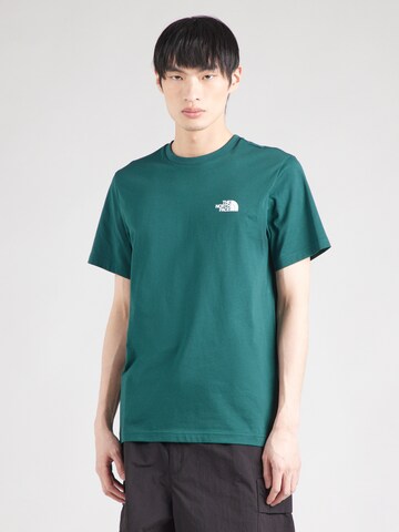 THE NORTH FACE Shirt 'SIMPLE DOME' in Groen: voorkant