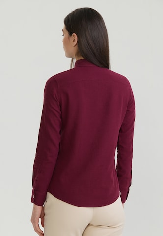 Chemisier Felix Hardy en rouge