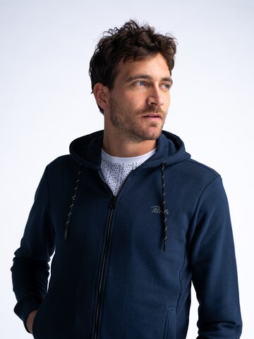 Petrol Industries Zip-Up Hoodie in Blue