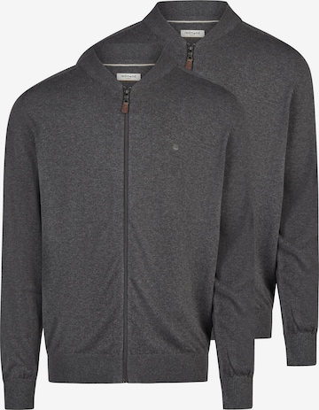 redmond Knit Cardigan 'Basic' in Grey: front