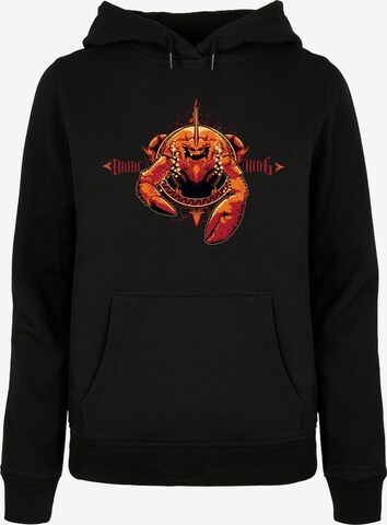 ABSOLUTE CULT Sweatshirt 'Aquaman - Brine King' in Black: front
