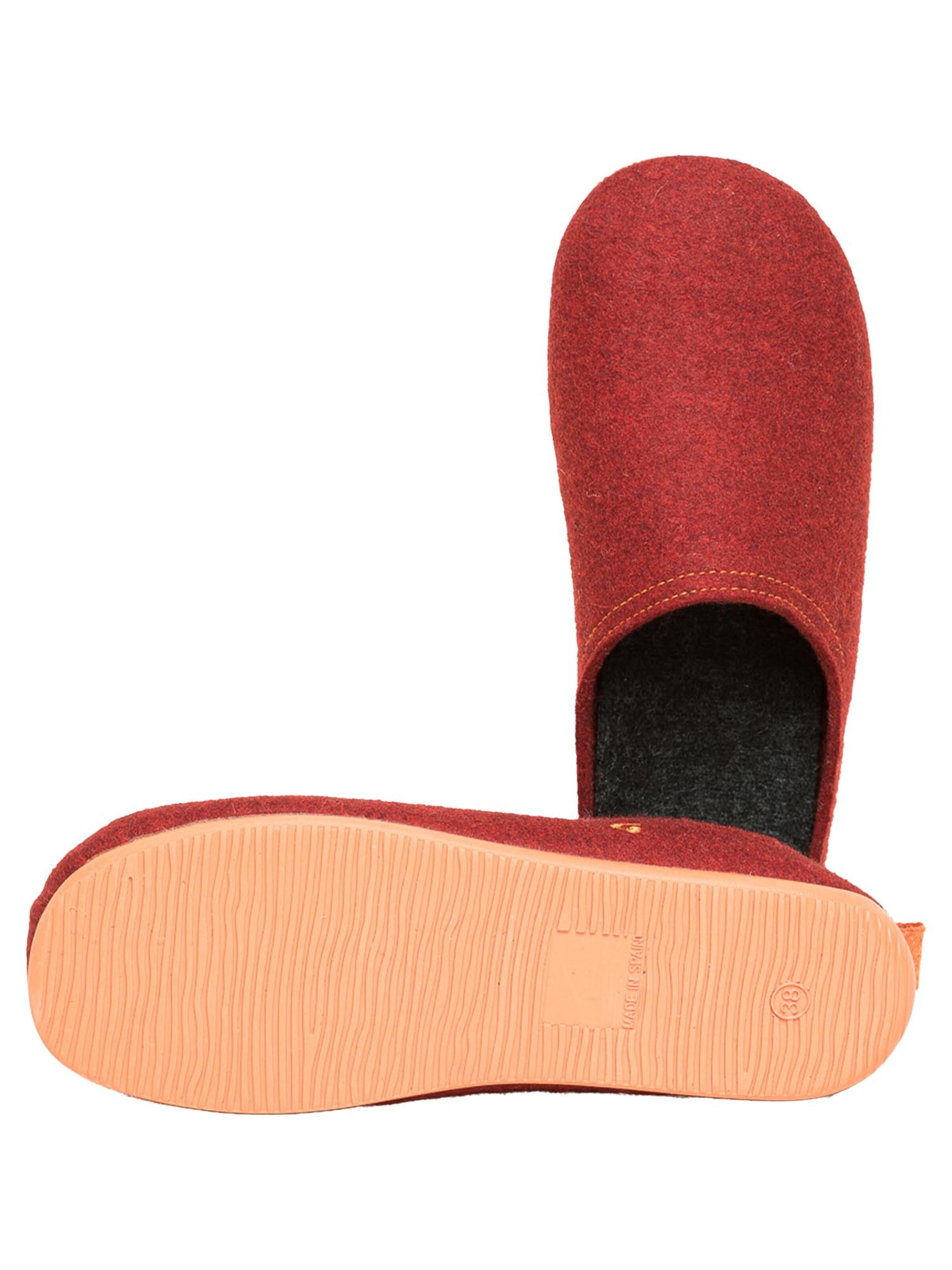 Gottstein Mules 'Wool Slide-In' in Red