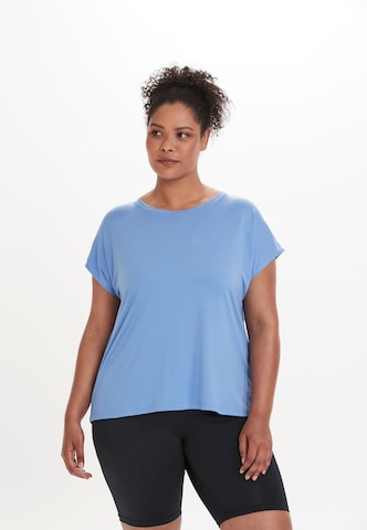 Q by Endurance Shirt 'Jenirei' in Blauw: voorkant