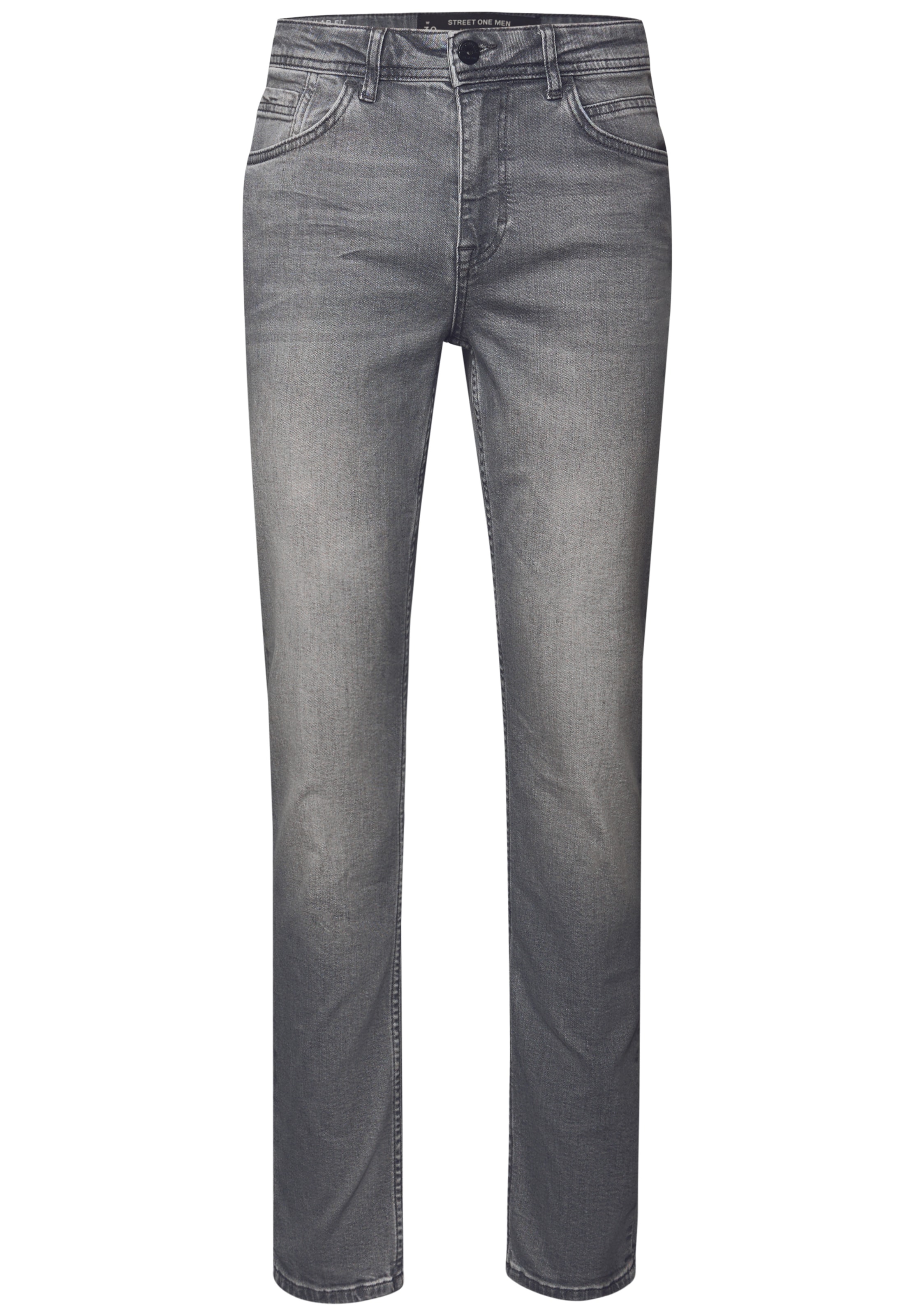 Street One MEN Regular Jeans in Grey: front
