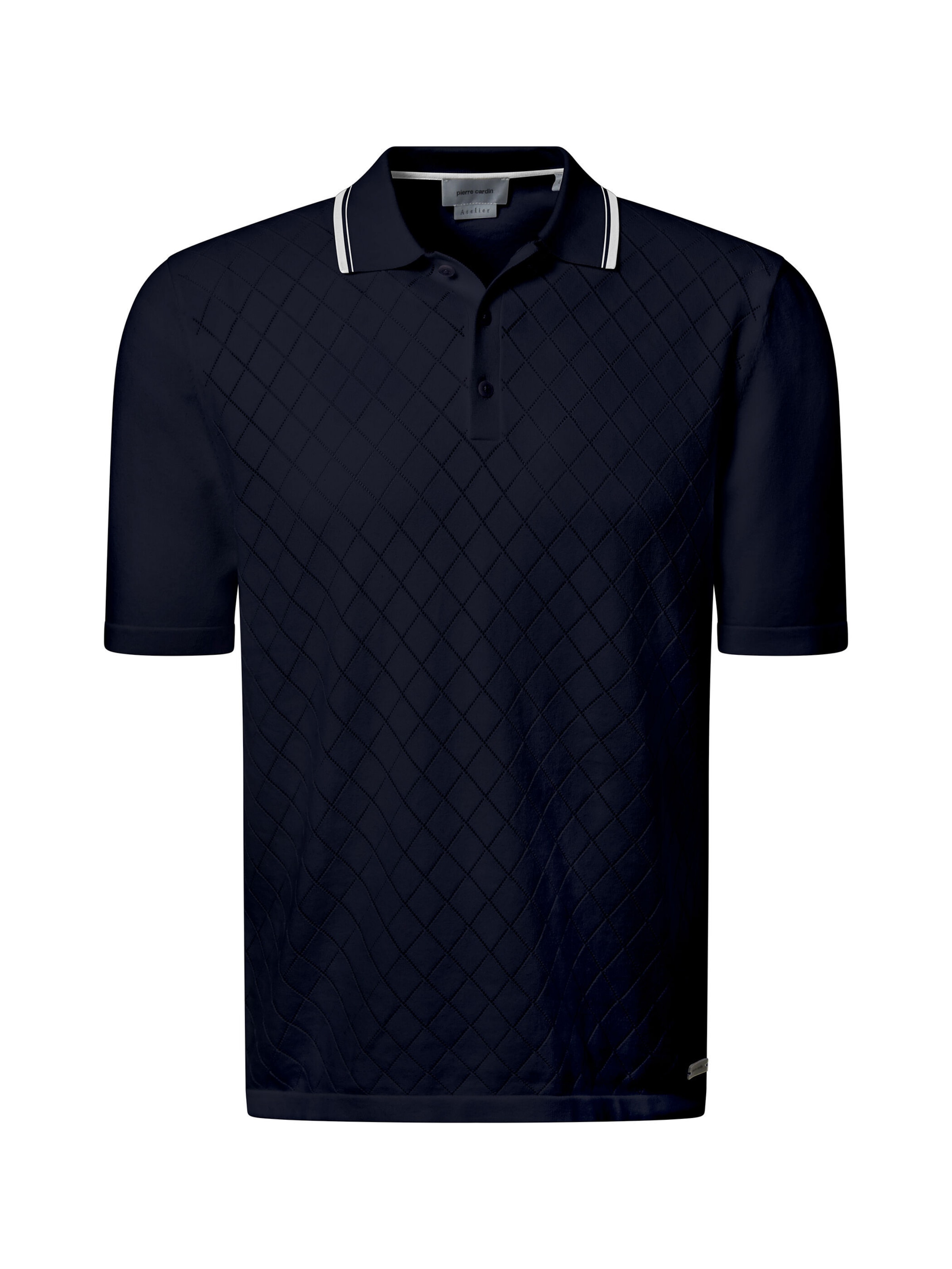PIERRE CARDIN Poloshirt in Blau: Vorderseite