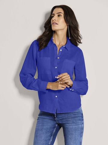 MADELEINE Blouse in Blauw: voorkant