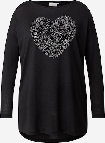 T-shirt 'CARMALBA' ONLY Carmakoma en noir : devant