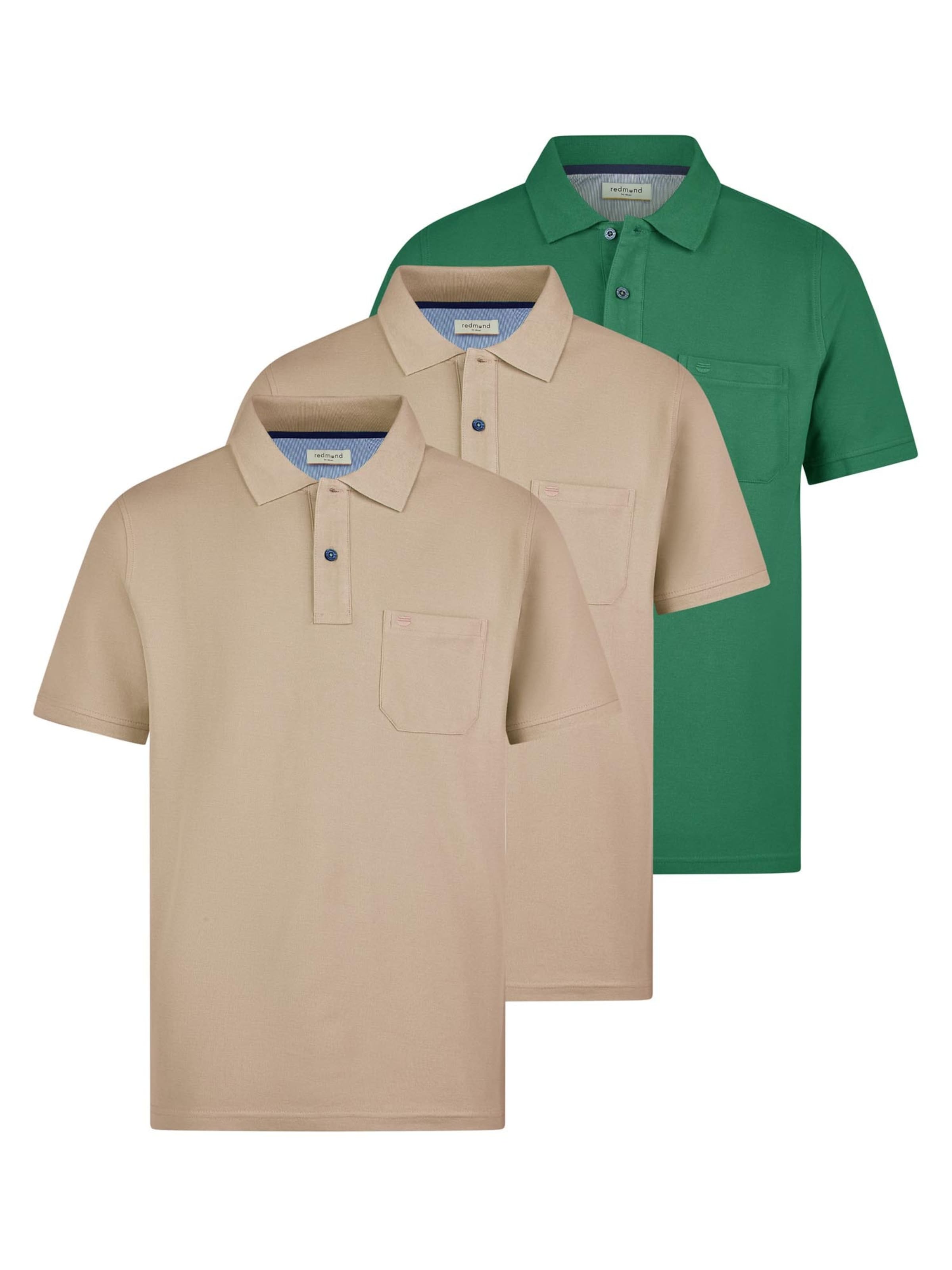 redmond Shirt 'Basic' in S/Regular in mottled beige, Item view