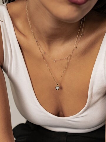 Hey Happiness Kette 'Crystal Heart' in Gold