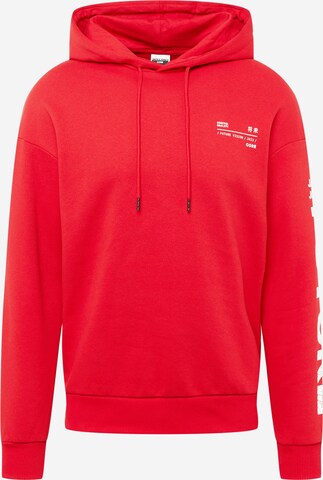JACK & JONES Sweatshirt 'Mono' in Rood: voorkant