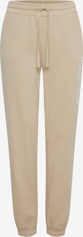 The Jogg Concept Tapered Broek in Beige: voorkant