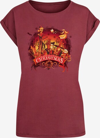 ABSOLUTE CULT Shirt 'The Nightmare Before Christmas - Scary Christmas' in Red: front