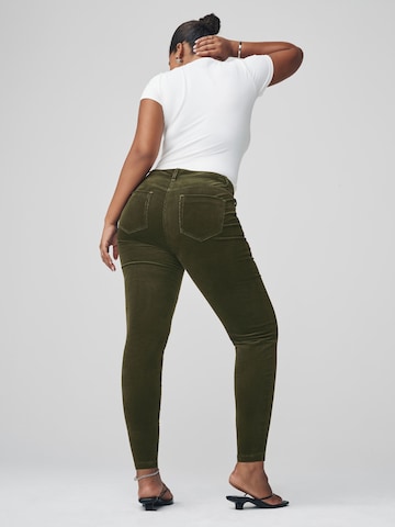 Next Skinny Hose in Grün