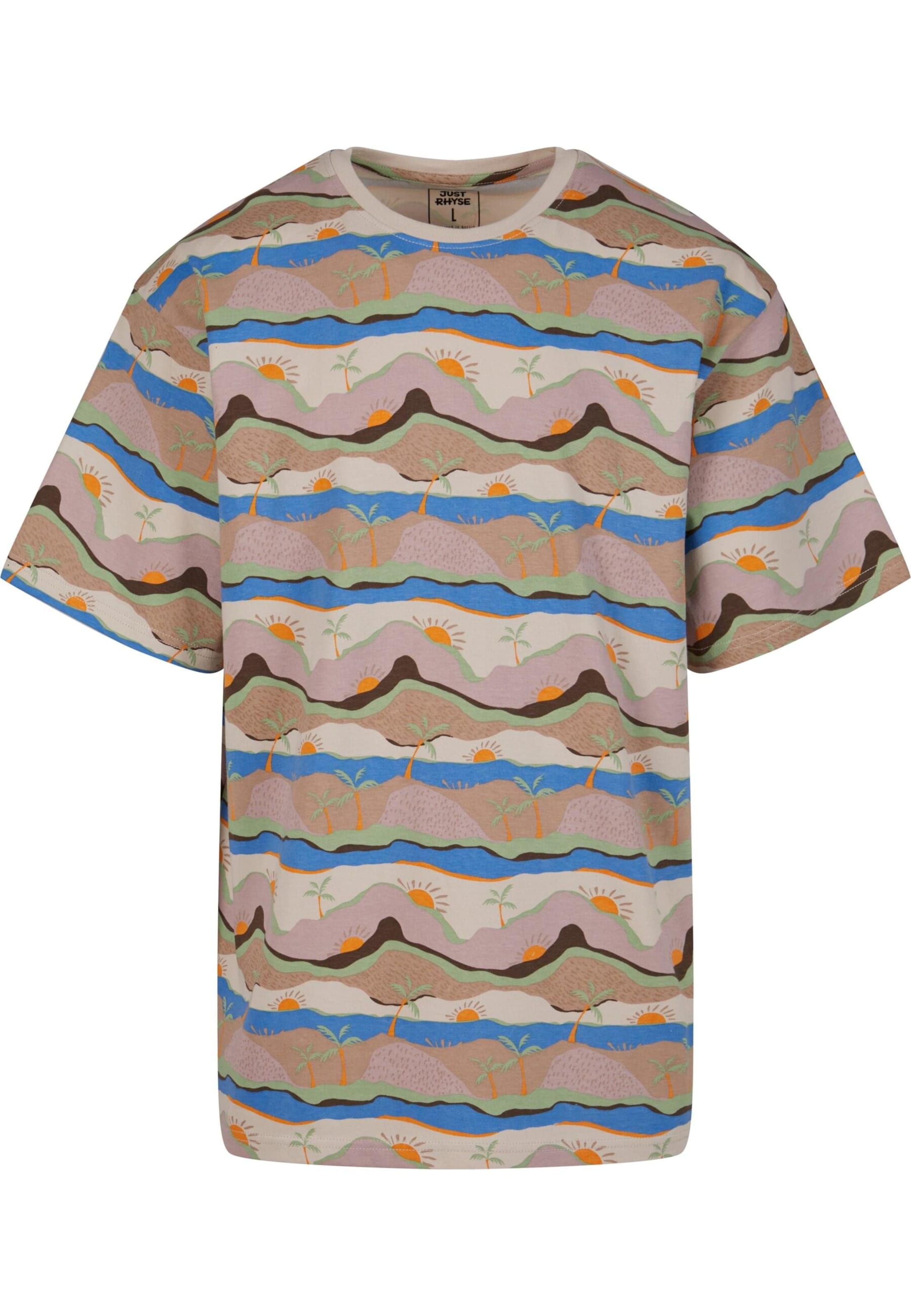 Just Rhyse Shirt 'Sunrise ' in Brown: front