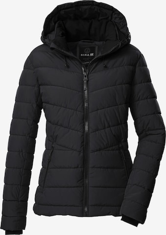 LPO Winterjas 'Steppjacke GW 32 Damen Winterjacke Kapuze Übergangsjacke' in Zwart: voorkant